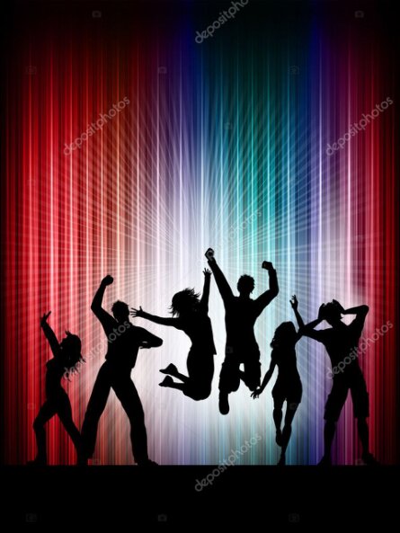 Partecipanti che ballano in cerchio accompagnati dalla musica
